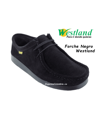 Zapatos Forche Abuelos Westland - Negro Negro Carnaza Unisex.
