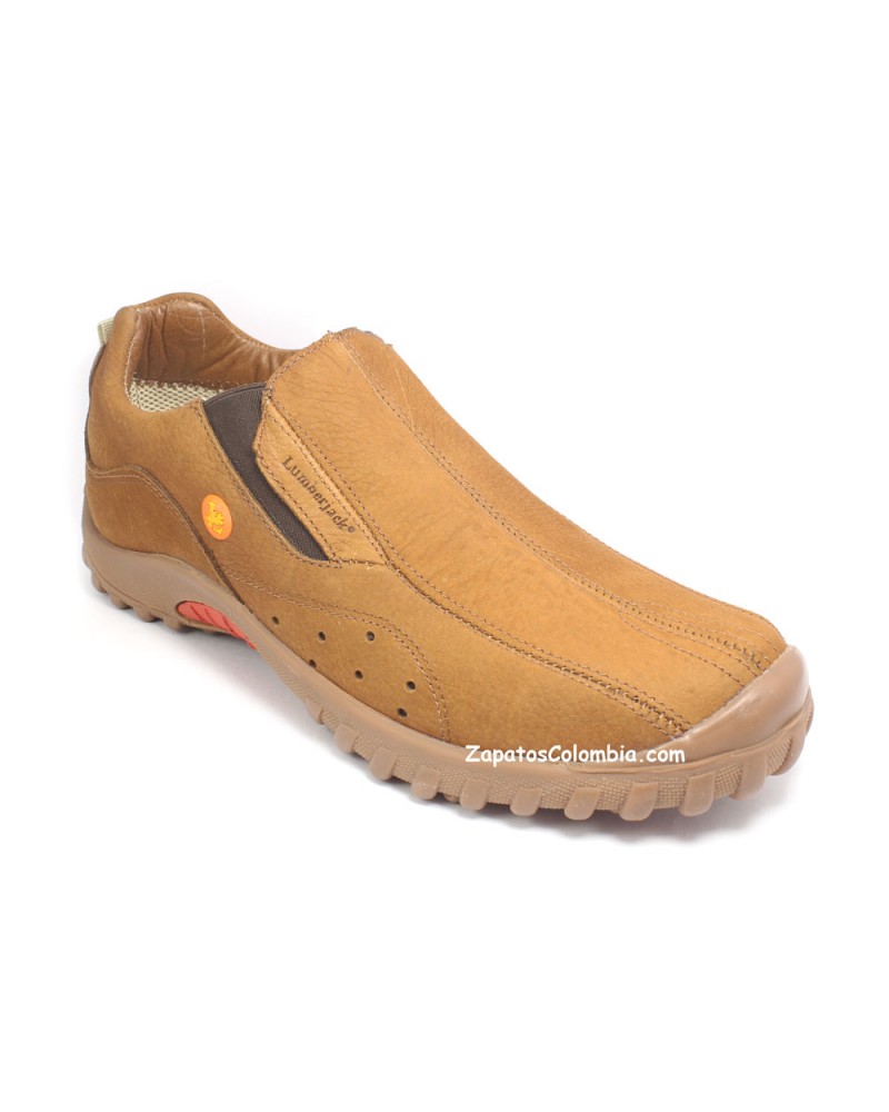 Zapato Lumberjack Trek, Avellana 0979-3008. Suela Ergonómica en Caucho. Adhiere en terreno agreste, suave y flexible.