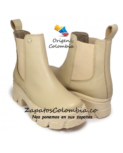 Botas de Moda para Mujeres 2520-1024 Beige