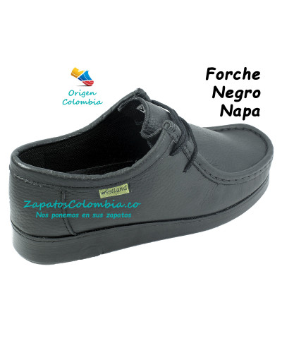 Zapatos Forche, Abuelos Clásicos, Westland. Cuero Liso Negro 0007-4001. Unisex.