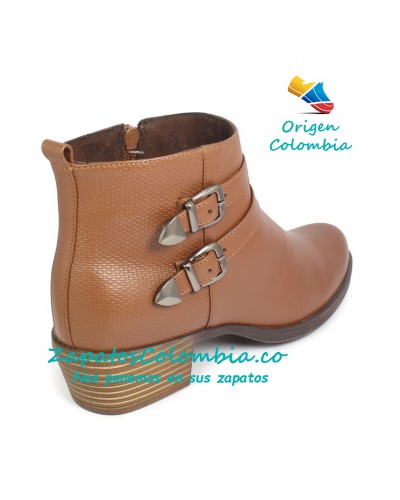 Bota en Cuero, Moderna y tradicional 2523-0967 Miel