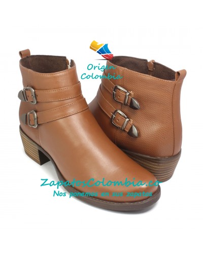 Bota en Cuero, Moderna y tradicional 2523-0967 Miel