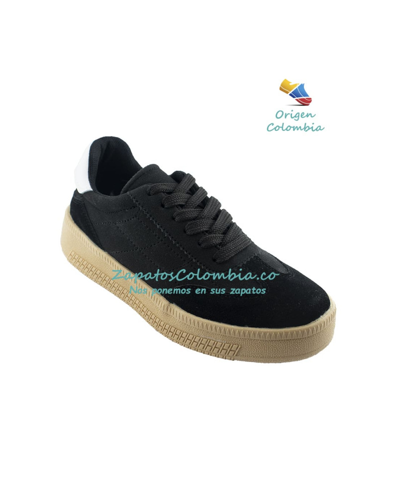 Tenis para Dama. Uso cotidiano de indumentaria informal o deportiva - 0402 Negro