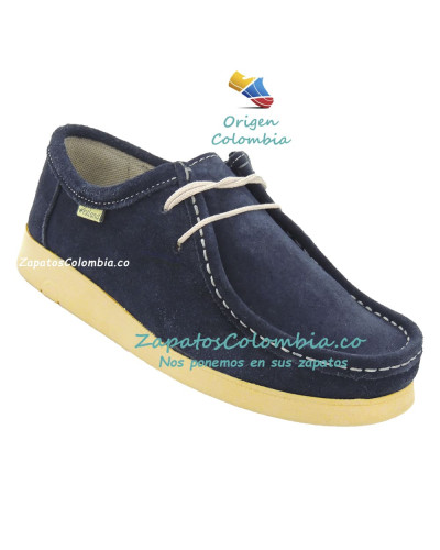 Forche Westland Unisex o Abuelos Clásicos color Azul. Zapato para uso cotidiano.