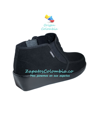 Calzado suave para Dama, especial para pies sensibles. Rómulo 0203-3509 Negro