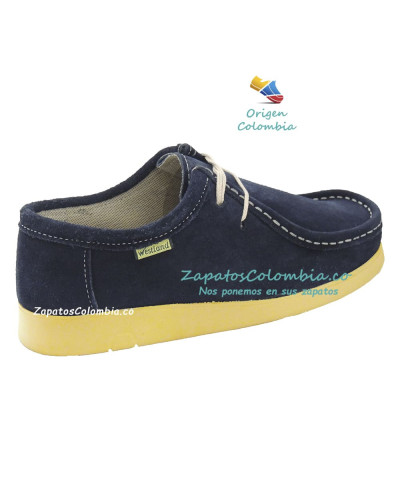 Forche Westland Unisex o Abuelos Clásicos color Azul. Zapato para uso cotidiano.