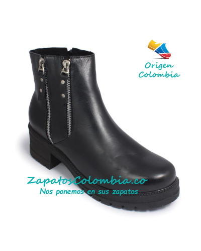 Bota Moderna para Dama, Plataforma 2531-0984 Negro