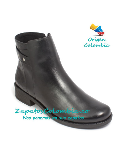 Bota Cuero para Dama, 2525-1026 Negro
