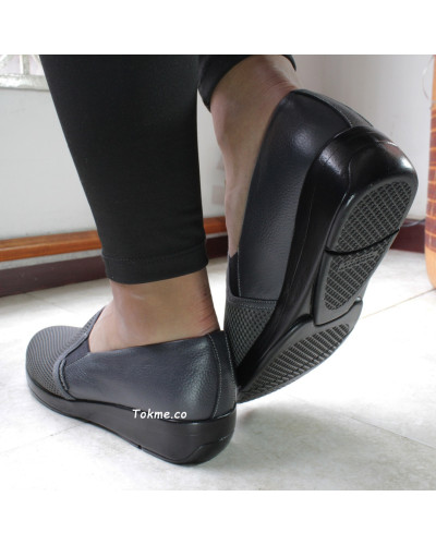 Calzado mocasín Dama, para sus pies que merecen mimos, cuidado que enamora. 6525 Gris