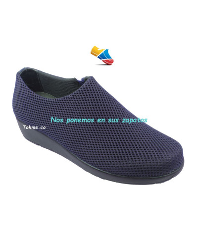 Botines Suaves para Dama, diseñados para consentir pies únicos como los suyos 6541 Azul