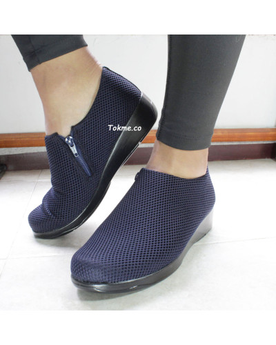 Botines Suaves para Dama, diseñados para consentir pies únicos como los suyos 6541 Azul