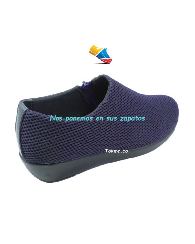Botines Suaves para Dama, diseñados para consentir pies únicos como los suyos 6541 Azul