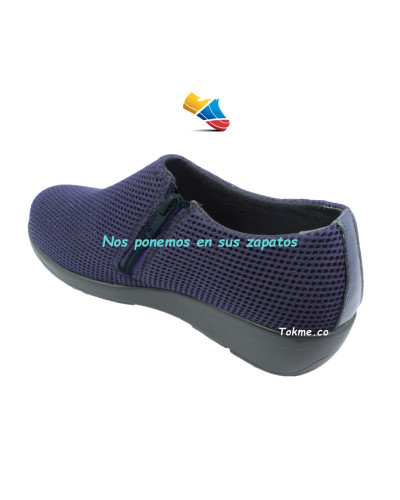 Botines Suaves para Dama, diseñados para consentir pies únicos como los suyos 6541 Azul