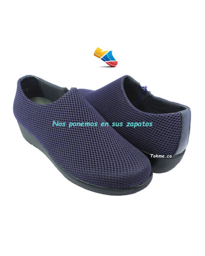 Botines Suaves para Dama, diseñados para consentir pies únicos como los suyos 6541 Azul