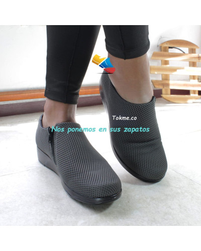 Calzado Suave Dama, cómodos para caminar, ligeros y flexibles 6541 Gris