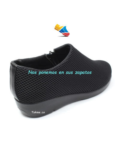 Botines Suave Dama. Comodidad poderosa, sus pies lo agradecerán... 6541 Negro