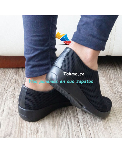 Botines Suave Dama. Comodidad poderosa, sus pies lo agradecerán... 6541 Negro