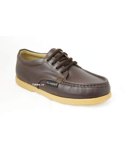 Colegiales Zapatos en Cuero Café 0310 Olander- Raiders