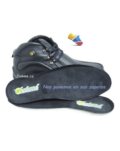 Bota Westland Climbing, Cuero semi graso Negro 7507-8001