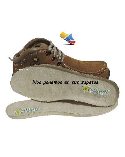 Bota Westland Climbing. Usa cuero, Botas para hombres con carácter. 7507-8004 Avellana
