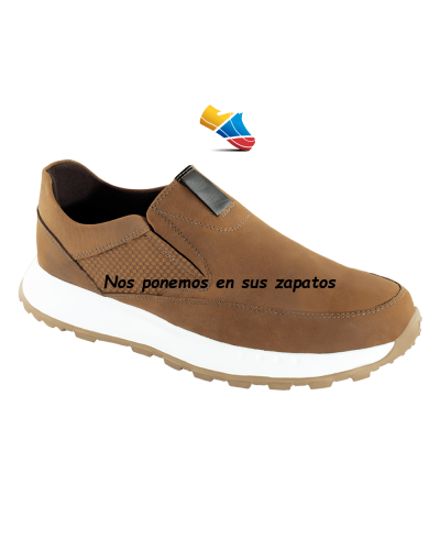 Zapatos Slip On  (Calce suave) para hombre – Confort Ejecutivo  0501-2213 Miel