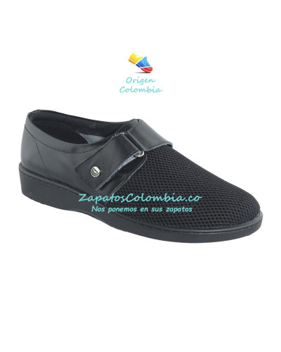 Zapatos planos Dama, para pies muy sensibles. Romulo 0206-2743 Negro