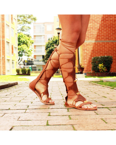 Sandalias Romanas para Dama, 2188 Miel