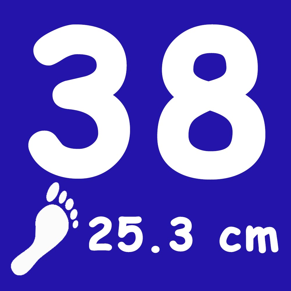 Talla 38 medida en cm del pie
