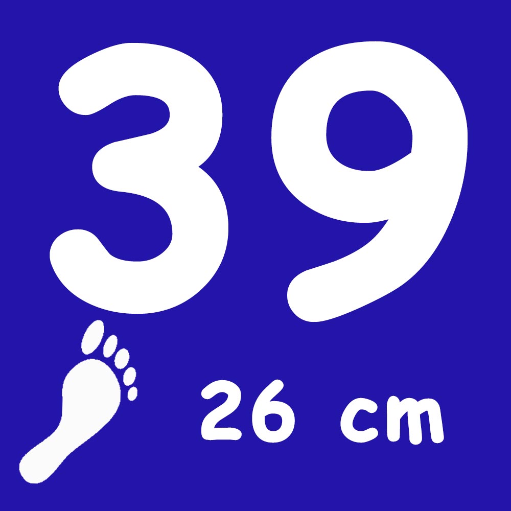 Talla 39 medida en cm del pie